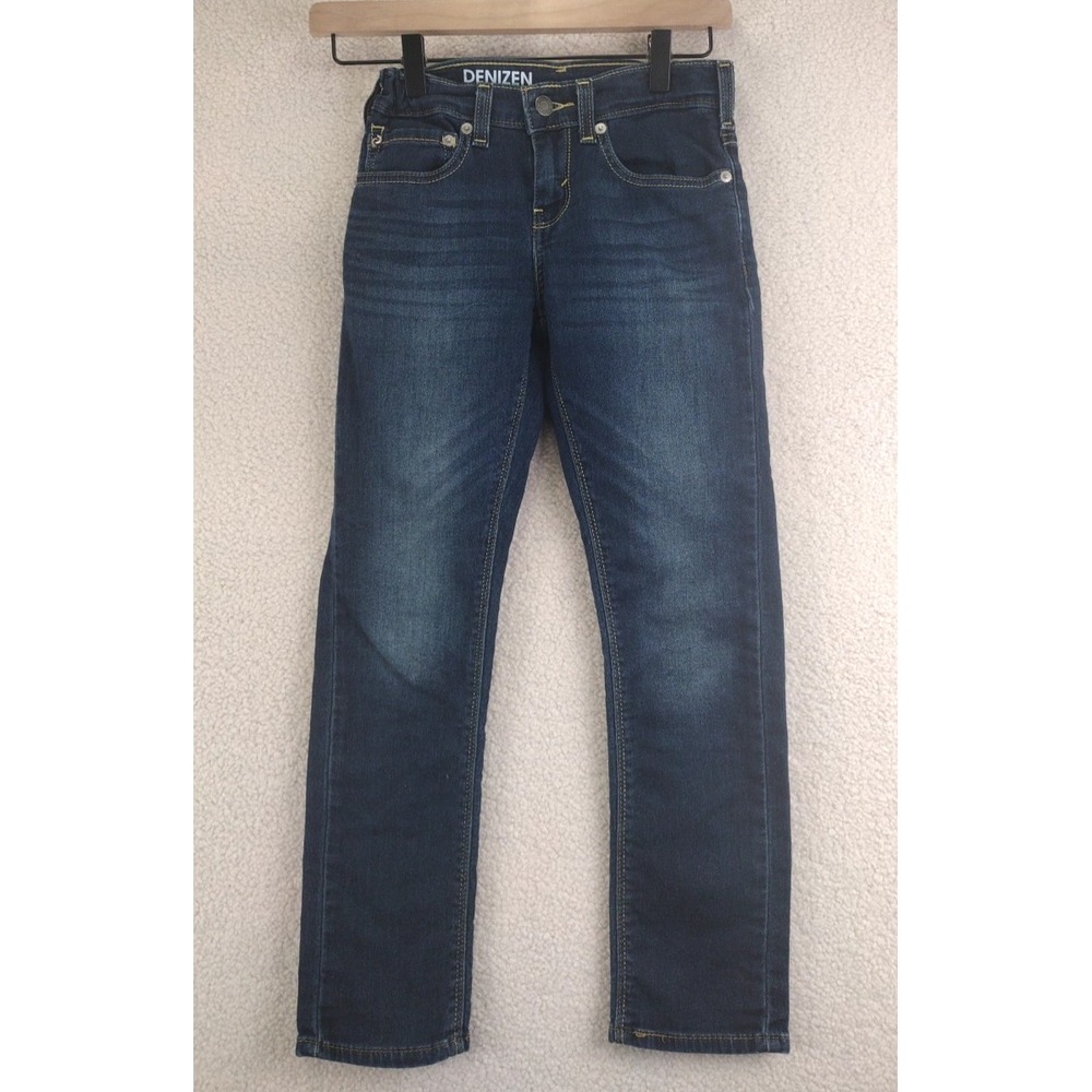 DENIZEN Levi's 216‎ Skinny Fit Dark Wash Jeans Kids Boys Size 10 Regular